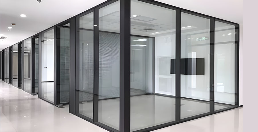 Double Glazed Toughened Glass Partition