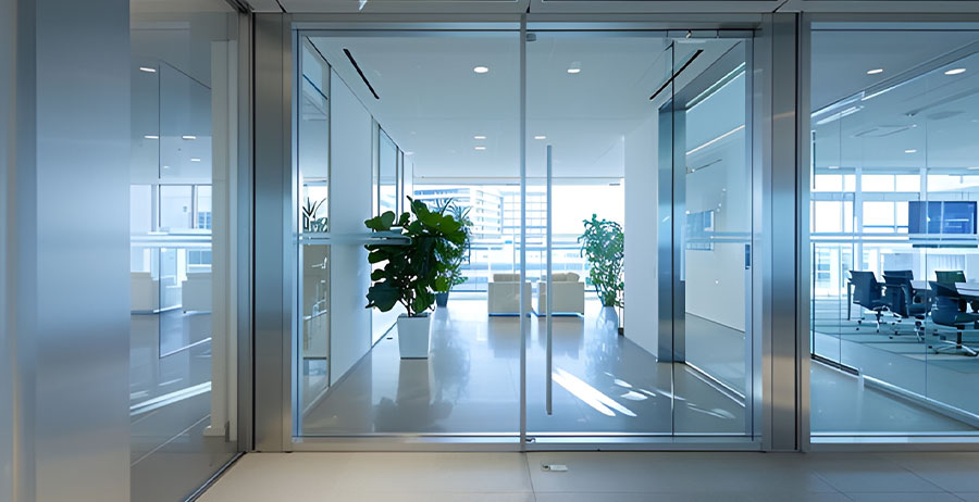 Glass Door Partition
