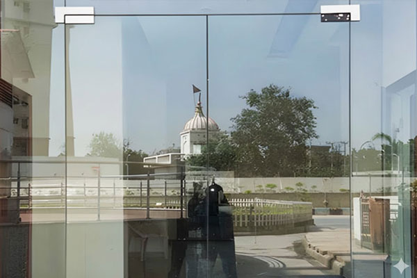 Plain Double Glass Door