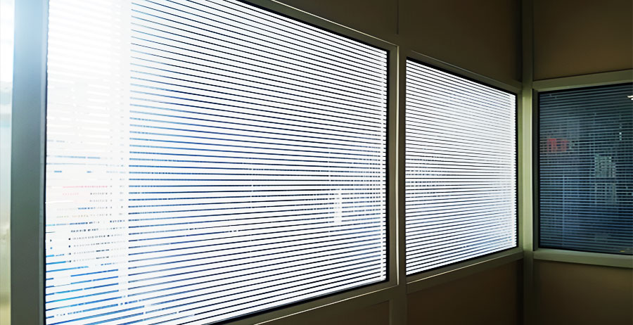 Slim Profile Glass Partition